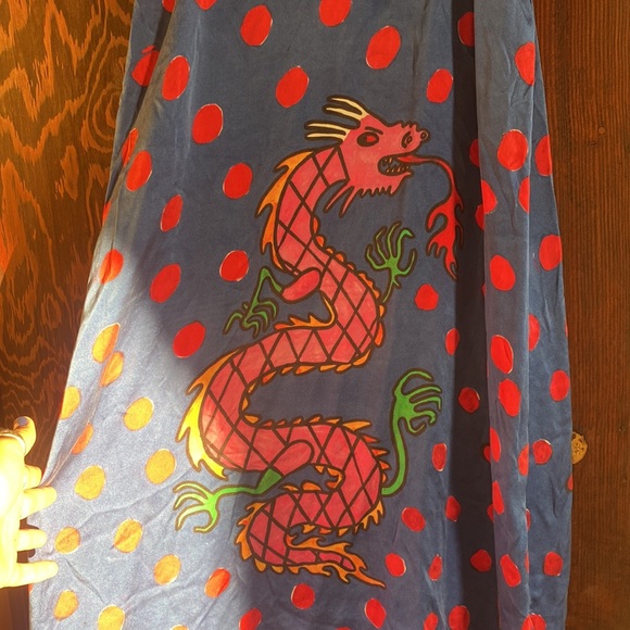 PAOM x gentle thrills slip dress with dragon!! SO CUTE - Picture 3 of 3